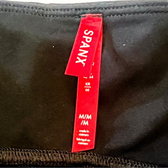 NWT SPANX Women’s Faux Leather Leggings - Black - Size Medium - Picture 8 of 10